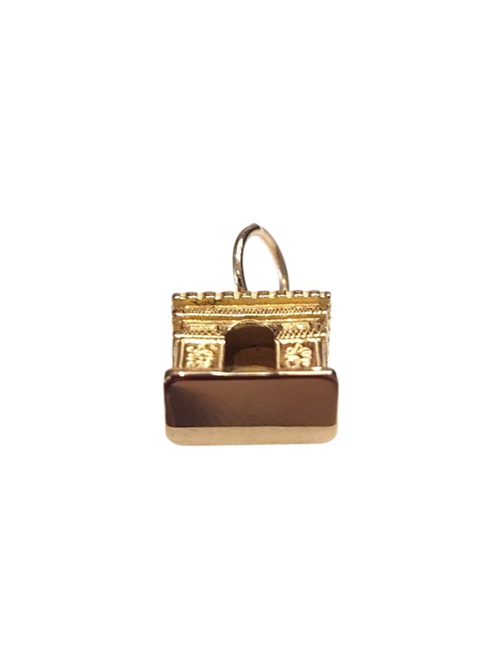 18K Yellow Gold Arc de Triomphe Charm #25564 - Picture 3 of 7